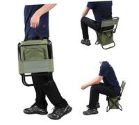 TOYANDONA 1 Pieza Silla de Pesca con Bolsa Térmica y Almacenamiento Silla de Camping Portátil para Actividades