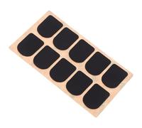 TOYANDONA 10 Almohadillas de Boquilla de Clarinete y Saxofón Negro 0,5 Mm, Parche Protector de Silicona Resistente para Accesorios de Saxofón y Clarinete, Kit de 10 Piezas para Cuidado