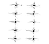 TOYANDONA 10 Anillos Ajustables para Uñas de Mujer Diseño de Cruz y Espada en Aleación de Zinc, Estilo Vintage Oscuro, Ideales para Festivales y Eventos Obsequios