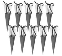 TOYANDONA 10 Bolsas de Regalo para Ramos de Rosas Individuales: Bolsas de Regalo para Una Sola Flor, de Papel para Rosas para San Valentín, Día de La Madre, Bodas (negras, sin Flores)