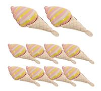TOYANDONA 10 Globos de Aluminio Forma de Cono de Helado, Color Rosa Mate Mini, Kit para Fiesta Temática de Helado, Suministros para Cumpleaños y Eventos de Verano
