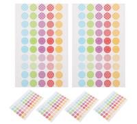 TOYANDONA 10 Hojas Etiquetas de Refuerzo de Agujeros, Refuerzos de Agujeros de Papel, 13mm, Plástico, Removibles sin Marcas, No se Caen, para Hojas de Papel Suelto, Calendarios y Documentos