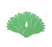 TOYANDONA 10 pares de pegatinas autoadhesivas de huellas de pies - Calcomanías para suelo - Decoración para aulas - Bonito recorte para taquillas de estudios de danza preescolar