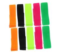 TOYANDONA 10 Piezas Bandas de Reutilizables para Piernas Correas Elásticas Ajustables para Aire Eventos Deportivos Picnic y Competencias de Relevos Equipo para Adultos