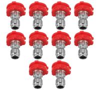 TOYANDONA 10 Piezas Boquilla Pulverizadora Alta Presión Conexión Rápida para Manguera Punta Multifunción para Lavado de Coches y Limpieza