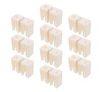 TOYANDONA 10 Piezas Conector Plegable de Plástico para Riel de Cortina | Compatible Rieles de Ventana, Conexión Segura, Aplicación Versátil, Color Beige, para Techo