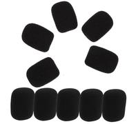 TOYANDONA 10 Piezas Cubierta de Micrófono de Parabrisas Protector para Micrófono de Mano Estándar Accesorios de Suministros Uso Estudio o Escenario de Actuación