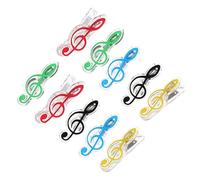TOYANDONA 10 Piezas De Marcadores Para Sujetar Libros De Música Clips Para Sujetar Libros De Música Clips Con Bisagra Abrazaderas Para Libros De Música Clips Para Partituras