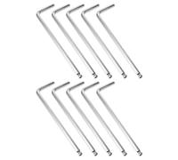 TOYANDONA 10 Piezas Llave Hexagonal en L de Acero al Carbono con Cabeza Esférica, Doble Extremo y Acabado Pulido, Adecuado para Reparaciones Mecánicas y Montaje Doméstico