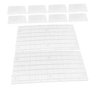 TOYANDONA 10 Piezas Rejilla Plástica para Filtrado Inferior Panel Ajustable para División de Tanques y Separador Territorial de Peces