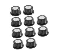 TOYANDONA 10 Piezas Tapa de la perilla del potenciómetro tapa del potenciómetro sintonizador de mandolina inserte el eje perilla giratoria de control baquelita tapa de perilla sombrero a03