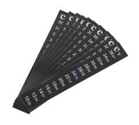 TOYANDONA 10 Piezas Termómetro Adhesivo LCD para Acuario y Terrario, Tira de Temperatura 10-36°C, 10 Unidades, Pegatina Termosensible para Monitoreo Interior en Acuarios, Elaboración de