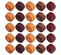 TOYANDONA 100 Cuentas de Madera de 8mm Redondas Vintage para Pulseras y Collares, Espaciadores Sueltos Agujero Grande para Manualidades DIY y Proyectos de Joyería Color Color Aleatorio