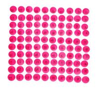TOYANDONA 100 Piezas de Bingo Numeradas Bolas de Pingpong Plásticas para Sorteos Grupo y Fiestas Diseño Esférico Fácil de Limpiar para Eventos Escolares y Comerciales