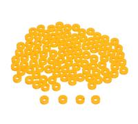 TOYANDONA 100 Unidades Casquillos de Plástico Naranja para Ejes de 2.0 Mm, Minimizan Desgaste y Reducen Fricción, Ideales para Experimentos y Kits de Bricolaje Educativo