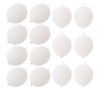 TOYANDONA 100 Unidades Globos con Extensión Conectada de Látex Blancos y Arreglo Rápido de 12 Pulgadas Fáciles de Inflar para Fiestas para Decoraciones de Boda y Despedidas de Soltera