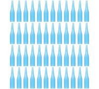 TOYANDONA 100 Unidades Puntas para Tatuajes de Plástico Pequeñas Boquillas de Aguja para Tatuar Accesorio para Máquina de Tatuar Uso Profesional y Personal Color Azul
