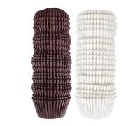 TOYANDONA 1000 Piezas Moldes de Papel para Hornear Muffins y Cupcakes Grandes de Color Claro Resistentes la Grasa para Fiestas y Repostería Segura y Ecológica