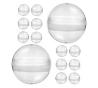 TOYANDONA 100piezas Bolas Transparentes de Plástico Redondas para Máquinas de Juguetes, Recipientes Ligeros y Resistentes para Fiestas