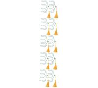 TOYANDONA 10piezas Clips De De Borlas Sujetapáginas Para Partituras Musicales Clips Para Libros De Piano y Guitarra Soporte Práctico Para Lectura y Estudio