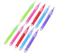 TOYANDONA 10piezas Mini Lápices Mecánicos con Borrador Incorporado Portaminas Compactos para Oficina Escuela y Dibujo Surtido Colores