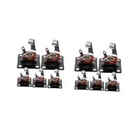 TOYANDONA 10piezas Placa De Salida De Jack Para Guitarra Eléctrica De Conectores Cuadrados Negritos Fáciles De Instalar Reemplazo Duradero Para Construcción De Guitarras