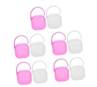 TOYANDONA 10piezas Porta De Caja De Almacenamiento Para Chupetes Estuche Portátil y Prueba De Para Bebés y Niño