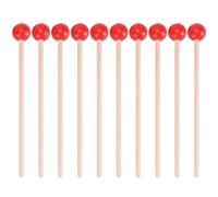 TOYANDONA 12 Baquetas De Madera Para Teclado De Piano Baquetas Para Adultos De Percusión Cepillo De Tambor Mazos De Teclado Juego Infantil Herramientas Musicales Bajo Caja