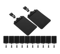 TOYANDONA 12 Juegos Pizarra de Precio Borrable con Clip Giratorio Doble, | Mini Pizarra Estilo Elegante, Superficie Lisa Reutilizable, para Estantes y Cestas de Fruta en Tienda