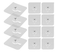 TOYANDONA 12 Pegatinas Adhesivas sin Rastro para Colgar Cuadros sin Perforar sin Clavos Exposición de Tornillo 6 MM Kit de Ganchos Invisibles para Pared Uso en Cemento y Madera Dura