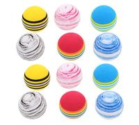 TOYANDONA 12 Piezas Bolas de Entrenamiento de Golf Eva para Interior y Exterior Coloridas para Práctica Jardín y de Conducción