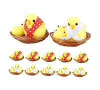 TOYANDONA 12 piezas Decoración de Pascua con Juguetes Mini para Fiestas y Celebraciones de Pascua