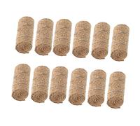 TOYANDONA 12 Piezas Mini Bale Micro Straw Blocks Realistic Texture Small Decorative Hay For Crafts Dollhouse Farm Autumn Harvest DIY Scene Accessories