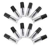 TOYANDONA 12 Piezas Mini Tubo de Rímel Vacío de 0,8ml con Cepillo, Envase | Acrílico y Plástico, Rellenable y Portátil, Uso Diario y Viaje, Aplicación Precisa con Agarre Cómodo