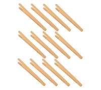 TOYANDONA 12 Piezas Pinzas de Bambú para Herramientas de Motor Fino Montessori para Actividades de Grupo y Desarrollo de Habilidades Pinzas Reutilizables para Cocinar y