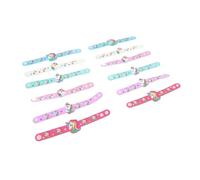 TOYANDONA 12 piezas Pulseras de Unicornio para Niñas Pulseras de Suave con Diseño de Dibujos Animados Accesorio Cómodo y Decorativo para Fiestas y Eventos Infantiles Color Color Aleatorio