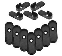 TOYANDONA 12 Piezas Soportes de Zinc para Barra de Armario Soporte Central Resistente para Poste de Ropa Bracket de Montaje para Closet Fijación Duradera y Estable para Organización