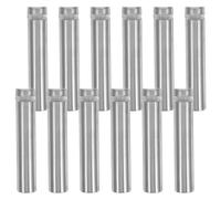 TOYANDONA 12 Piezas Tornillos Separadores de Letreros de Acero Inoxidable, Soporte de Pared para Marcos de Fotos y Paneles Acrílicos, 6x1,2cm, Plata, para Tiendas y Oficinas