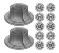 TOYANDONA 12 Piezas Tuerca de Fijación para Ventilador Eléctrico, 0,9cm, | Repuesto de Ajuste Preciso, Uso en Reparación Doméstica, para Ventiladores Oscilantes Pie