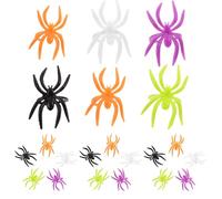 TOYANDONA 120 piezas Anillos de de Plástico para Juguetes de Broma Espeluznantes para Decoraciones de Halloween y Manualidades Infantiles