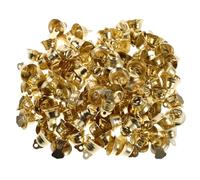TOYANDONA 120 Piezas Campanas artesanales cascabeles Mini Campanas pequeñas Campanas de Viento Doradas Campanas Campanas de Hierro Vintage Campanas de Viento artesanales de Bricolaje Que Hacen 14 mm