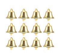 TOYANDONA 120 Piezas Campanas artesanales cascabeles Mini campanillas Campanas de Viento Doradas Campanas Campanas de Hierro Vintage Campanas de Viento artesanales de Bricolaje Que Hacen 20 mm