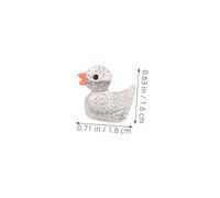 TOYANDONA 120 Piezas Mini Figuras de Resina con Purpurina de Mini para Decoración de Micro Casas de Muñecas Acuarios y Manualidades Creativas