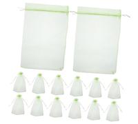 TOYANDONA 120 Piezas Protectoras para Frutas Reutilizables Malla Verde Transpirable con Cordón para Árboles Frutales y Jardín Unidades