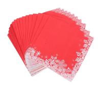 TOYANDONA 120 piezas Servilletas Desechables Navideñas Unidades Diseño de Rojo Blanco para Decoración Mesa Fiesta Cena Oficina