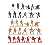 TOYANDONA 120Piezas Estatuillas de Soldados de Plástico de Juguete Poses para Juguetes de Guerra Imitación para Imaginación