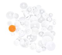 TOYANDONA 128 Piezas Kit de Engranajes de Plástico para Bricolaje Ruedas y Poleas de Correa con Eje para Proyectos Educativos y Robótica Accesorios para Mecánicos de Alta Precisión Ruido