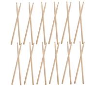 TOYANDONA 12pares Baquetas de Jazz Baquetas para Batería de Madera con Puntas Redondas Accesorios de Percusión para Entrenamiento Manual Aptas para Bateristas Ensayos o Conciertos