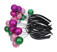 TOYANDONA 12piezas Diadema de Dibujos Animados con Antena Bolas de Resorte y Purpurina para Fiestas de Marcianos y Disfraz de Alienígena para Adultos