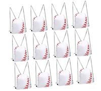 TOYANDONA 12piezas Mochila De Poliéster Cordón Bolsa De Fitness para Exteriores para Béisbol Senderismo y Gimnasio
